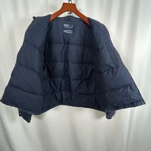 VTG 90's Y2K Polo Ralph Lauren Blue Goose Down JacketSize Medium